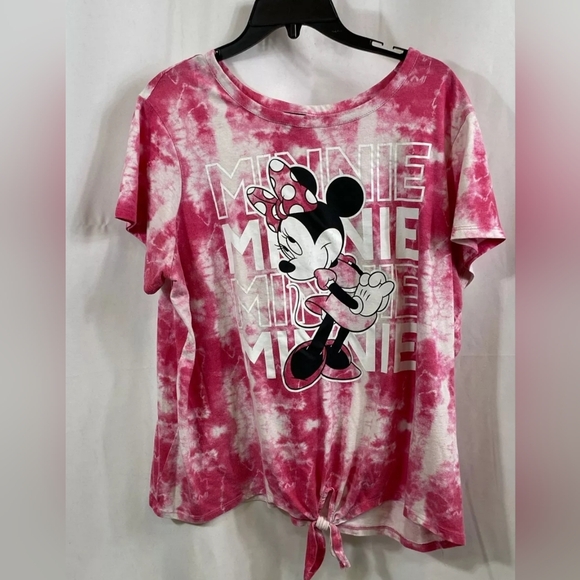 Disney Tops - From DISNEY Pink Tie-Dye Women's Top MINNIE MOUSE XXL